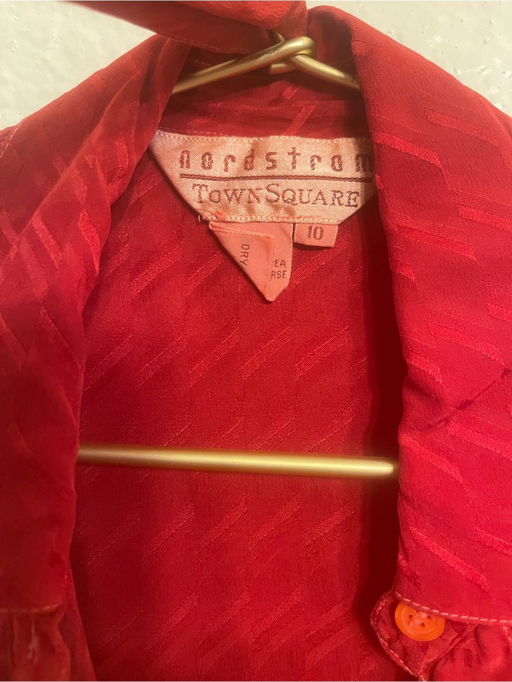 Vintage Nordstrom silk shirt dress. (Looks similar to last photo)